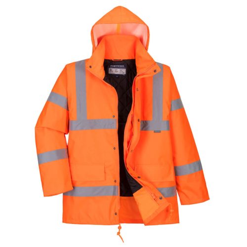 Portwest RT34 Hi-Vis Traffic lélegző télikabát Narancs - M