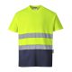Portwest S173 Kéttónusú Cotton Comfort póló Sárga/Navy - XS