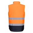 Portwest S267 Hi-Vis kéttónusú mellény Narancs/Navy - 3XL