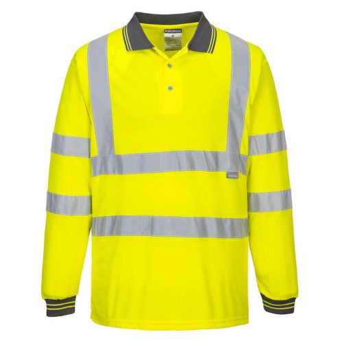 Portwest S277 Hi-Vis hosszú ujjú pólóing Sárga - 5XL