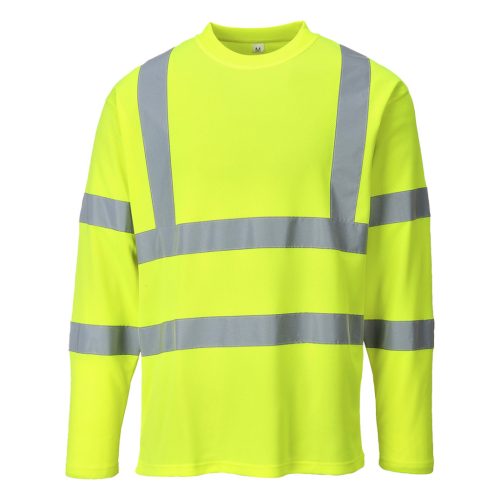 Portwest S278 Hi-Vis hosszú ujjú póló Sárga - M