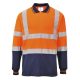 Portwest S279 Kéttónusú hosszú ujjú pólóing Narancs/Navy - L