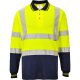 Portwest S279 Kéttónusú hosszú ujjú pólóing Sárga/Navy - XS