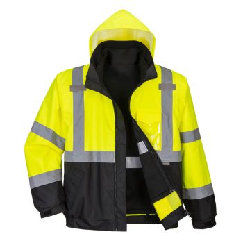   Portwest S365 Hi-Vis Prémium 3 az 1-ben bomberdzseki Sárga/Fekete - S