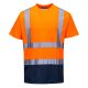 Portwest S378 Kéttónusú póló Narancs/Navy - S