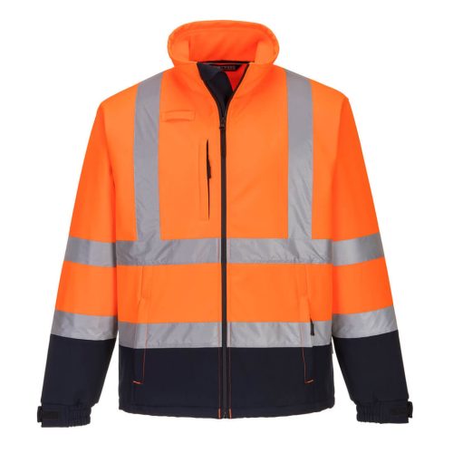 Portwest S425 Láthatósági kontraszt Softshell (3L) Narancs/Navy - M