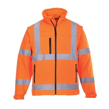   Portwest S428 Jól láthatósági Softshell dzseki (3L) Narancs - XS