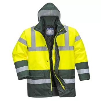   Portwest S466 Hi-Vis Kéttónusú Traffic kabát Sárga/Zöld - 3XL