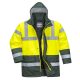 Portwest S466 Hi-Vis Kéttónusú Traffic kabát Sárga/Zöld - L
