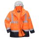 Portwest S471 Hi-Vis 4 az 1-ben Contrast Traffic kabát Narancs/Navy - XL