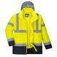 Portwest S471 Hi-Vis 4 az 1-ben Contrast Traffic kabát Sárga/Navy - M