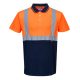 Portwest S479 Kéttónusú pólóing Narancs/Navy - XS