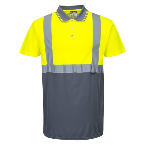 Portwest S479 Kéttónusú pólóing Sárga/Szürke - L