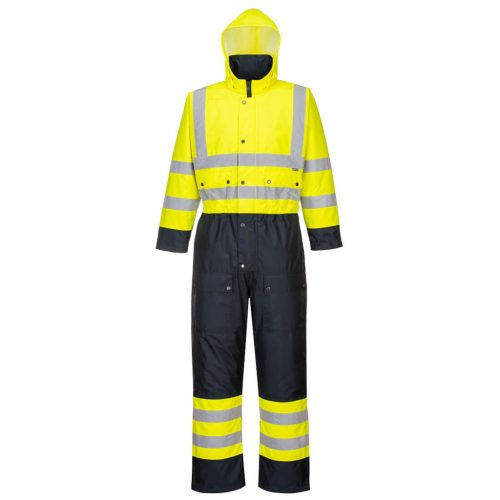 Portwest S485 Hi-Vis Contrast bélelt overál Sárga/Navy - XS