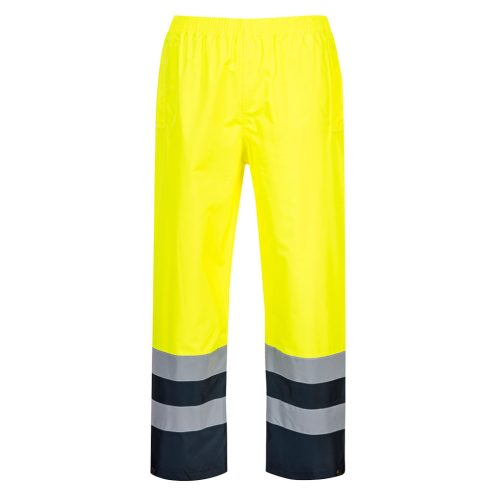 Portwest S486 Hi-Vis kéttónusú Traffic nadrág Sárga - L