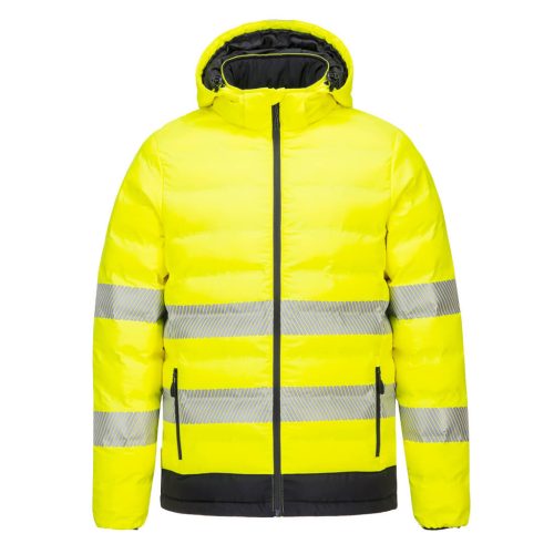 Portwest S548 Hi-Vis Ultrasonic fűthető dzseki Sárga/Fekete - 3XL