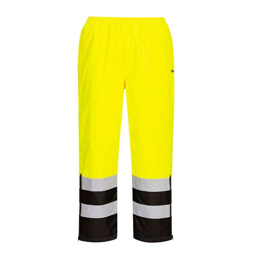 Portwest S598 Hi-Vis lélegző nadrág Sárga/Fekete - XL
