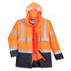Portwest S768 Hi-Vis Executive 5 az 1-ben kabát Narancs/Navy - L