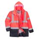 Portwest S768 Hi-Vis Executive 5 az 1-ben kabát Piros/Navy - M