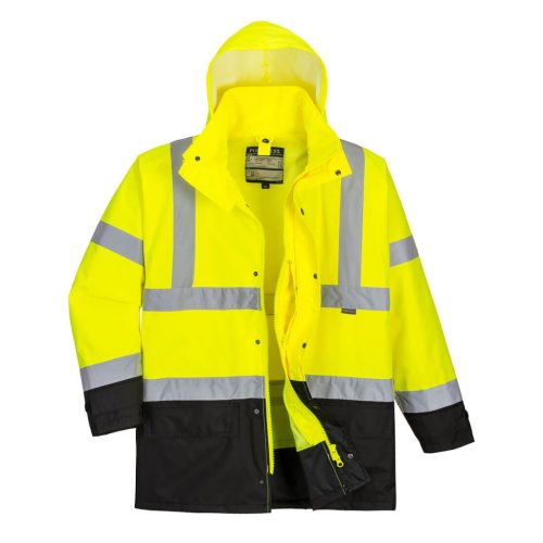 Portwest S768 Hi-Vis Executive 5 az 1-ben kabát Sárga/Fekete - L