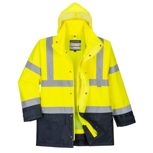 Portwest S768 Hi-Vis Executive 5 az 1-ben kabát Sárga/Navy - XXL