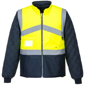   Portwest S769 Hi-Vis kéttónusúkabát - kifordítható Sárga/Navy - XL