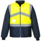 Portwest S769 Hi-Vis kéttónusúkabát - kifordítható Sárga/Navy - S