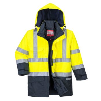   Portwest S779 Bizflame Rain Hi-Vis Multi-Protection kabát Sárga/Navy - XL
