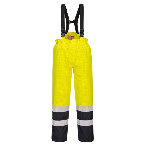 Portwest S782 Bizflame Rain Hi-Vis Multi-Protection nadrág Sárga/Navy - L