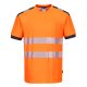 Portwest T181 PW3 Hi-Vis póló S/S Narancs/Szürke - S