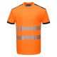 Portwest T181 PW3 Hi-Vis póló S/S Narancs/Navy - S