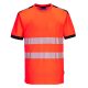 Portwest T181 PW3 Hi-Vis póló S/S Piros/Fekete - M
