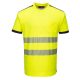Portwest T181 PW3 Hi-Vis póló S/S Sárga/Fekete - S