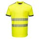 Portwest T181 PW3 Hi-Vis póló S/S Sárga/Navy - M
