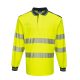 Portwest T184 PW3 Hi-Vis hosszú ujjú pólóing Sárga/Navy - 5XL