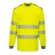Portwest T185 PW3 Hi-Vis hosszú ujjú póló Sárga/Navy - S