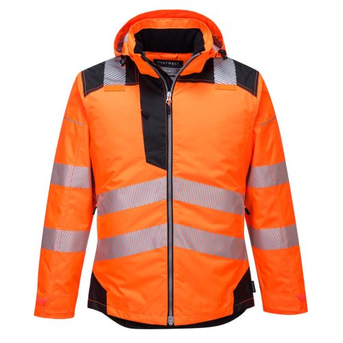 Portwest T400 PW3 Hi-Vis télikabát Narancs/Fekete - L