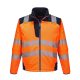 Portwest T402 PW3 Hi-Vis Softshell kabát Narancs/Navy - L