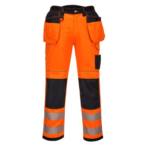 Portwest T501 PW3 Hi-Vis Holster nadrág Narancs/Fekete - 30