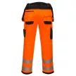 Portwest T501 PW3 Hi-Vis Holster nadrág Narancs/Fekete - 38