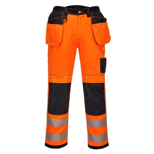 Portwest T501 PW3 Hi-Vis Holster nadrág Narancs/Fekete - 40