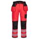 Portwest T501 PW3 Hi-Vis Holster nadrág Piros/Fekete - 42