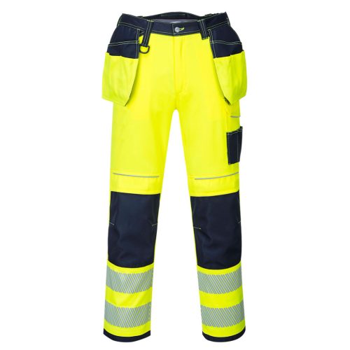 Portwest T501 PW3 Hi-Vis Holster nadrág Sárga/Navy - 32