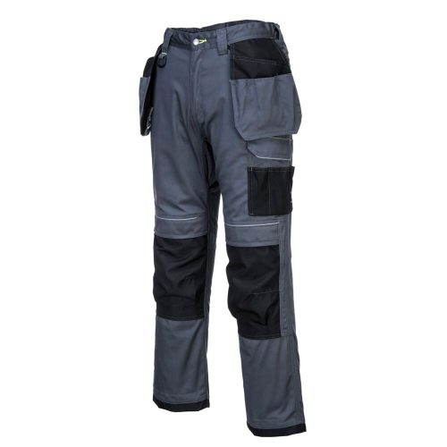 Portwest T602 PW3 Holster Work lengőzsebes nadrág Szürke/Fekete - 28