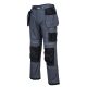 Portwest T602 PW3 Holster Work lengőzsebes nadrág Szürke/Fekete - 28
