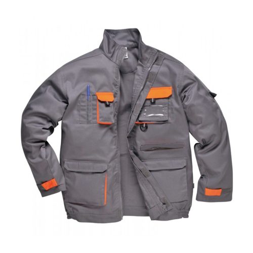 Portwest Texo Contrast bélelt munkavédelmi kabát TX18 szürke S