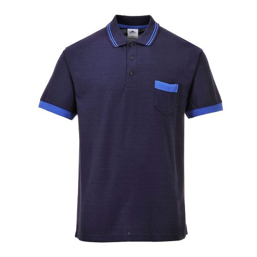 Portwest TX20 Texo Contrast pólóing Navy - L