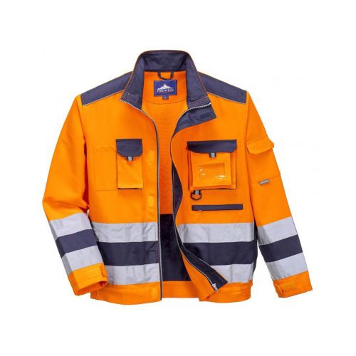 Portwest TX50 Lille Hi-Vis kabát Narancs/Navy - M