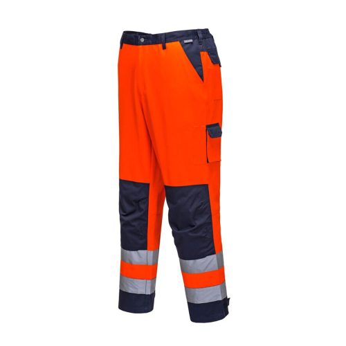 Portwest TX51 Lyon Hi-Vis nadrág Piros/Navy - M