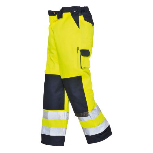 Portwest TX51 Lyon Hi-Vis nadrág Sárga/Navy - 4XL